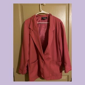 HOT PINK MINIMALIST BOSS LADY BLAZER